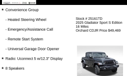 Jeep Gladiator Sport S 4x4 2025