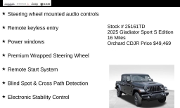Jeep Gladiator Sport S 4x4 2025
