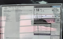 Mercedes-Benz GLE GLE 580 4MATIC SUV 2026