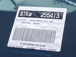 Toyota Highlander Platinum AWD (Natl) 2026