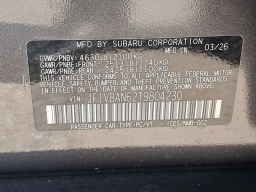 Subaru WRX Limited Manual 2026
