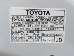 Toyota bZ Limited FWD (Natl) 2026
