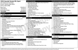 Hyundai Sonata SEL Sport AWD 2026