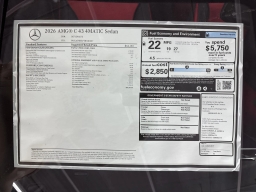 Mercedes-Benz C-Class AMG C 43 4MATIC Sedan 2026