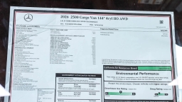 Mercedes-Benz Sprinter Crew Van Standard Roof 4-Cyl Diesel HO 2500 Standard Roof I4 Diesel HO 144" AWD 2026