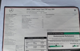 Mercedes-Benz Sprinter Crew Van High Roof 4-Cyl Diesel HO 2500 High Roof I4 Diesel HO 170" RWD 2026