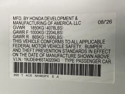 Acura Integra w/A-Spec Technology Package CVT 2026 — side view