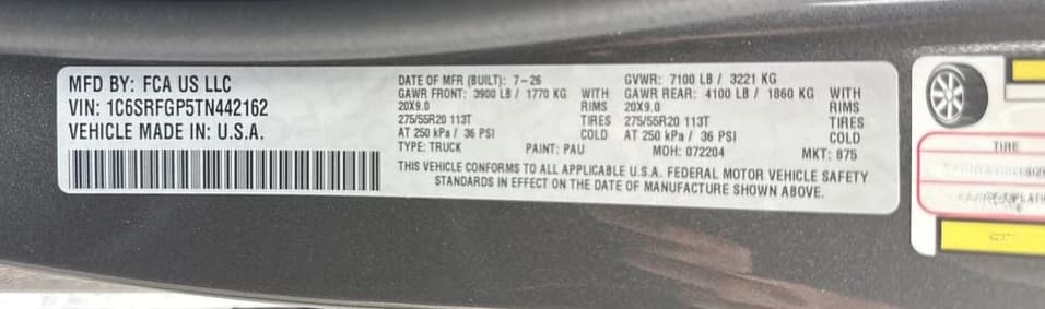 Ram 1500 Express 4x4 Crew Cab 5'7" Box 2026 — side view