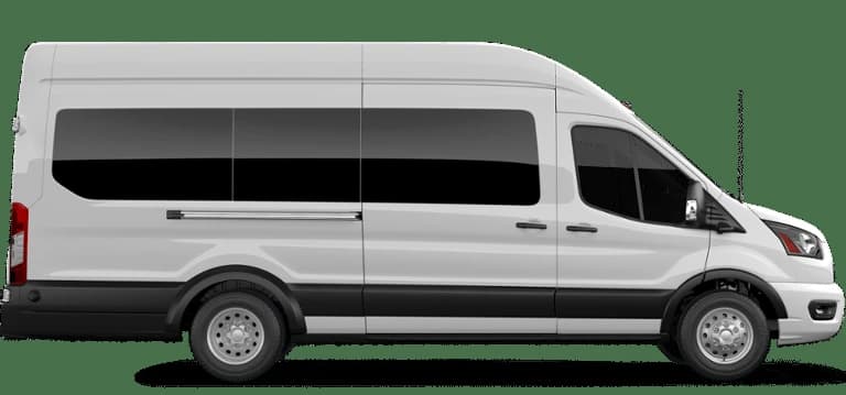 Ford Transit Passenger Wagon XLT T-350 HD 148" EL High Roof DRW RWD 2026 — side view