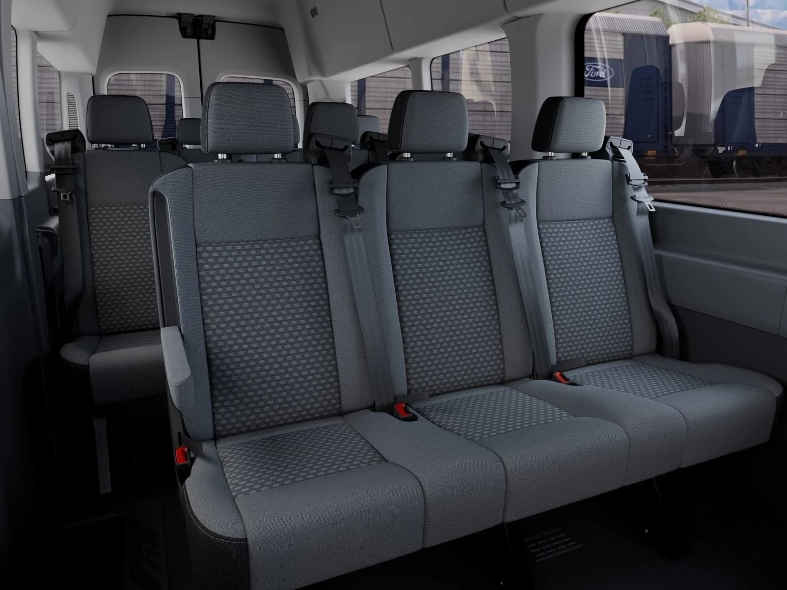 Ford Transit Passenger Wagon XLT T-350 HD 148" EL High Roof DRW RWD 2027 — side view