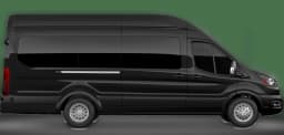 Ford Transit Passenger Wagon XLT T-350 HD 148" EL High Roof DRW AWD 2026 — side view