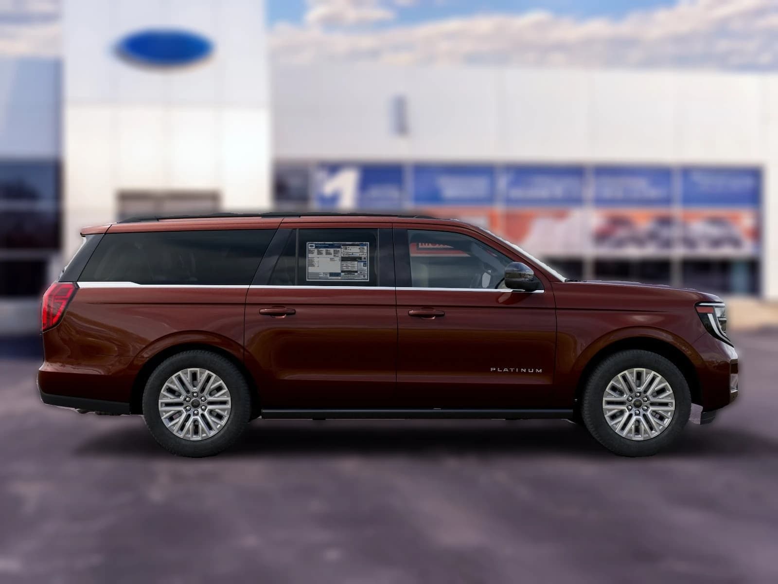 Ford Expedition Max Platinum 4x4 2027 — side view