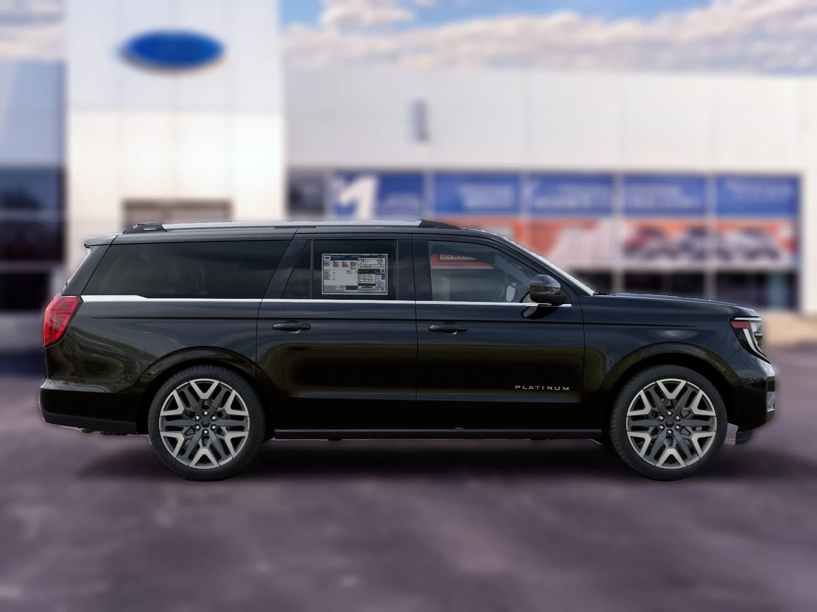 Ford Expedition Max Platinum 4x4 2027 — side view
