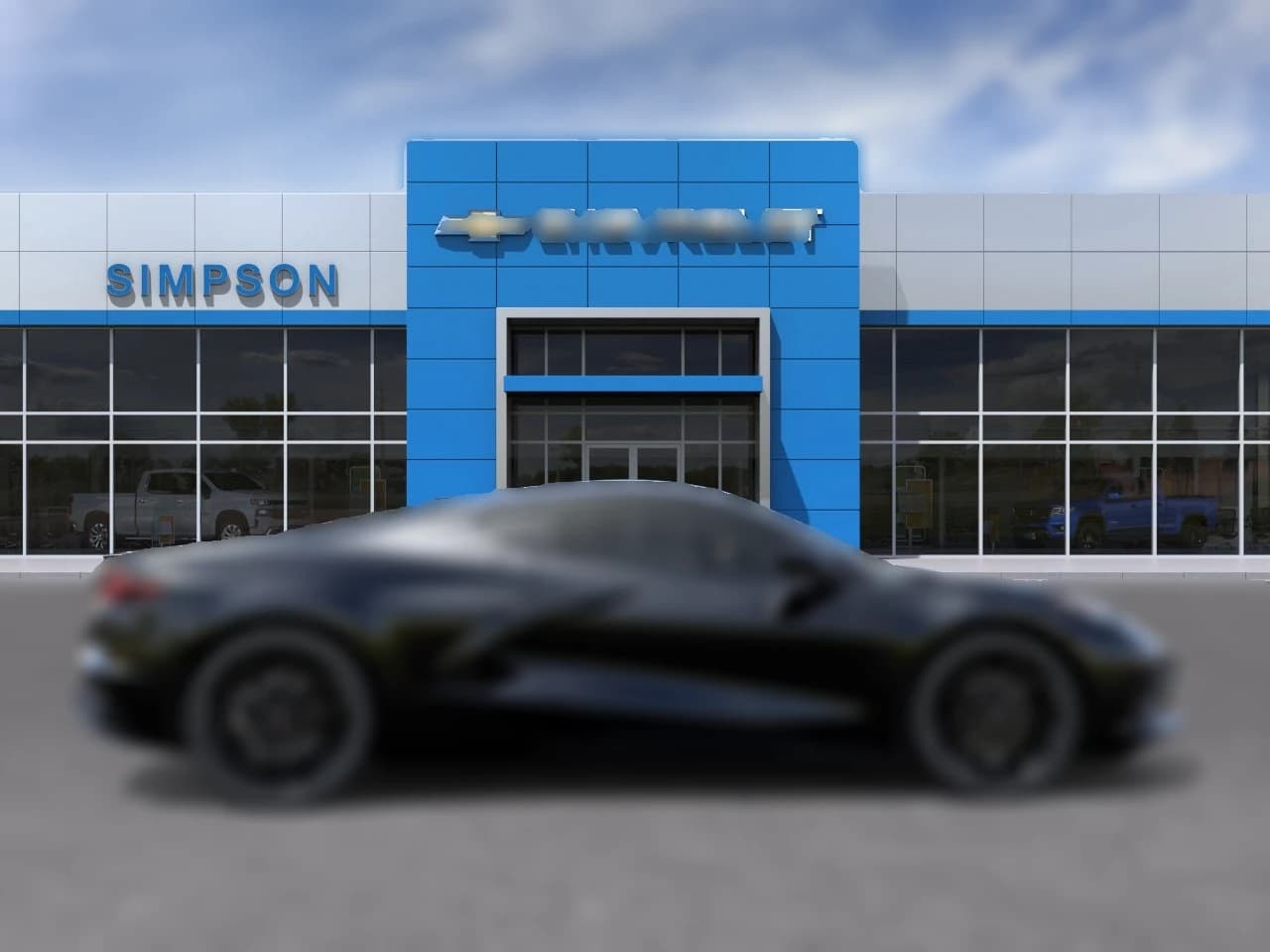 Chevrolet Corvette 1LT 2dr Stingray Cpe 2027 — side view