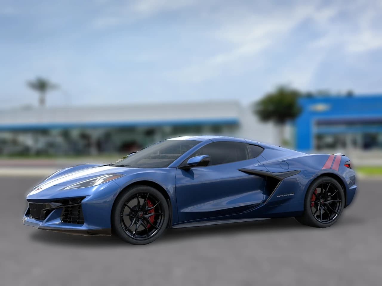 Chevrolet Corvette 1LT 2dr Grand Sport Cpe 2027 — side view