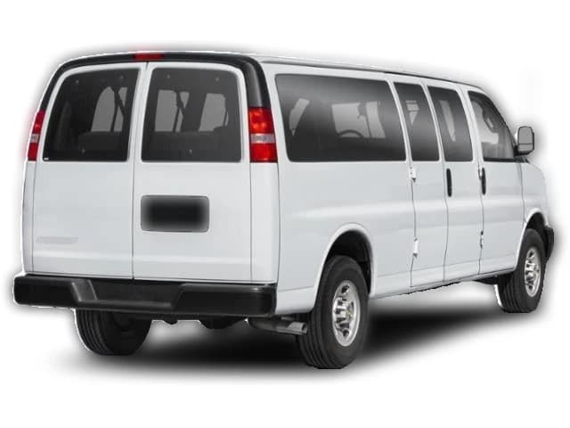 Chevrolet Express Passenger LT RWD 3500 155" 2026 — side view