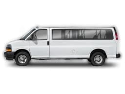 Chevrolet Express Passenger LT RWD 3500 155" 2026 — side view