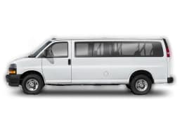 Chevrolet Express Passenger LT RWD 3500 155" 2026 — side view