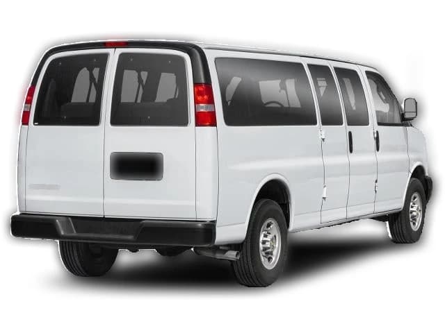 Chevrolet Express Passenger LT RWD 3500 155" 2026 — side view