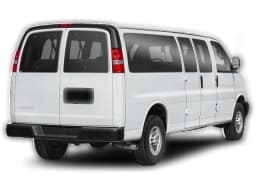 Chevrolet Express Passenger LT RWD 3500 155" 2026 — side view