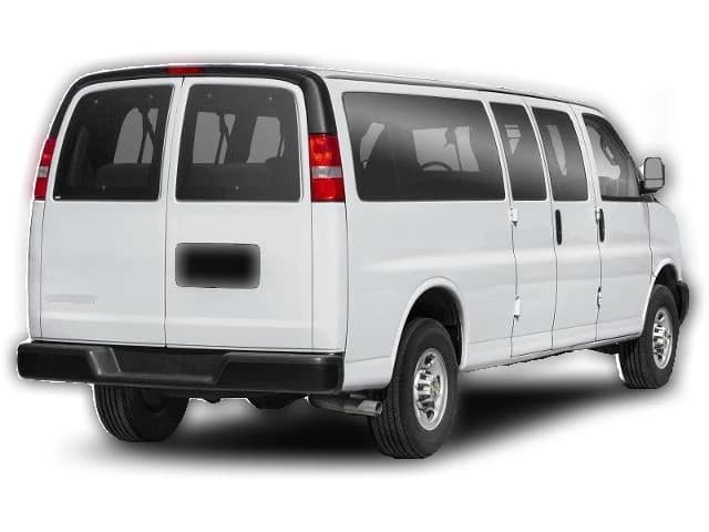 Chevrolet Express Passenger LT RWD 3500 155" 2026 — side view