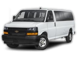 Chevrolet Express Passenger LT RWD 3500 155" 2026 — side view