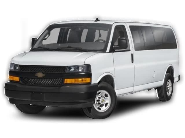 Chevrolet Express Passenger LT RWD 3500 155" 2026 — side view