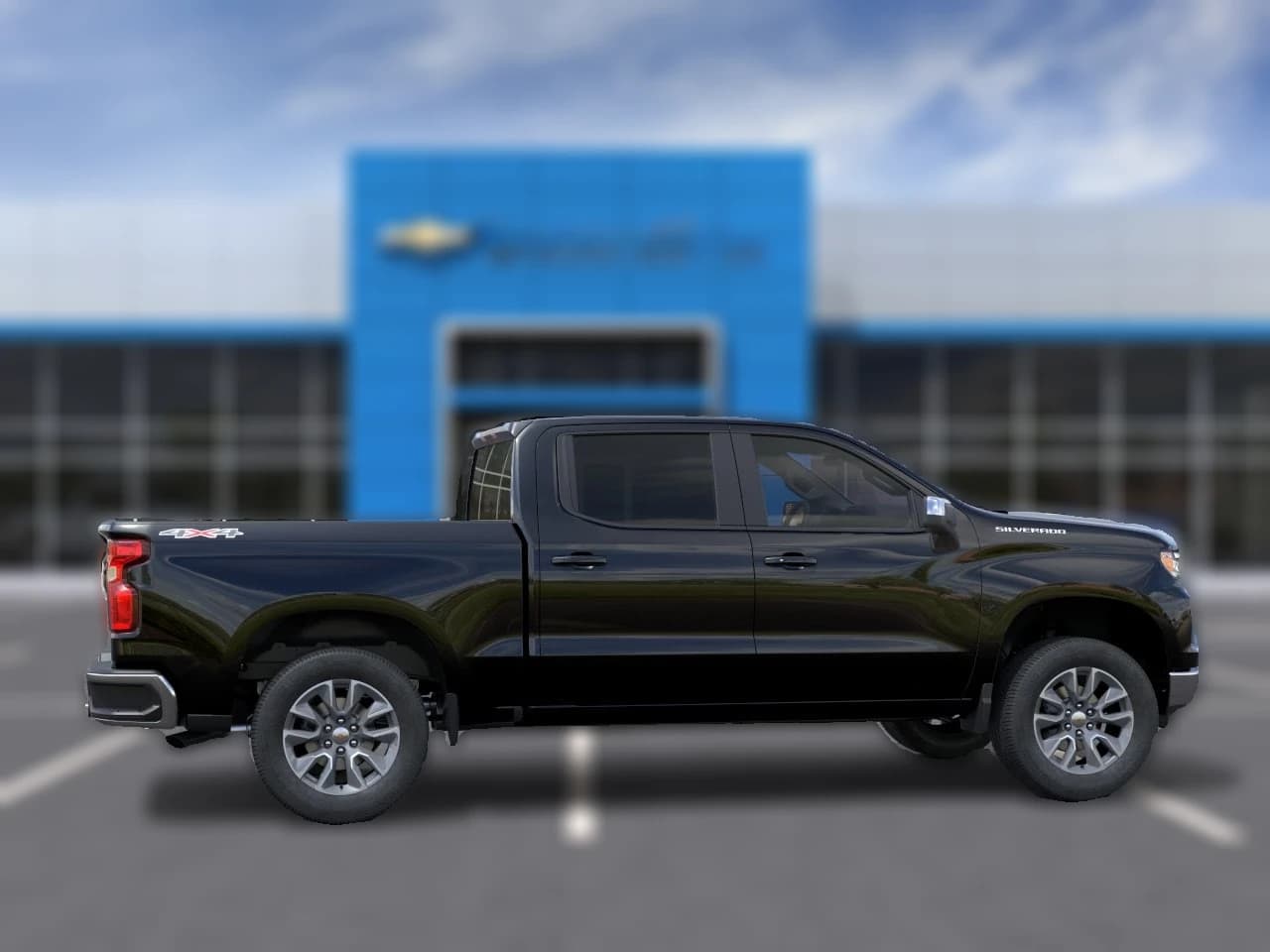 Chevrolet Silverado 1500 LT 4WD Crew Cab 147" 2026 — side view