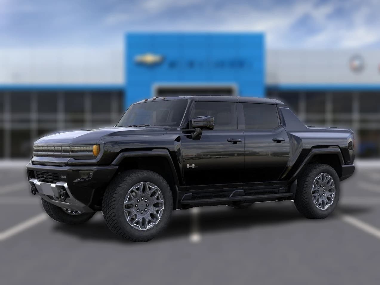 GMC HUMMER EV Pickup 3X e4WD Crew Cab 2025 — side view