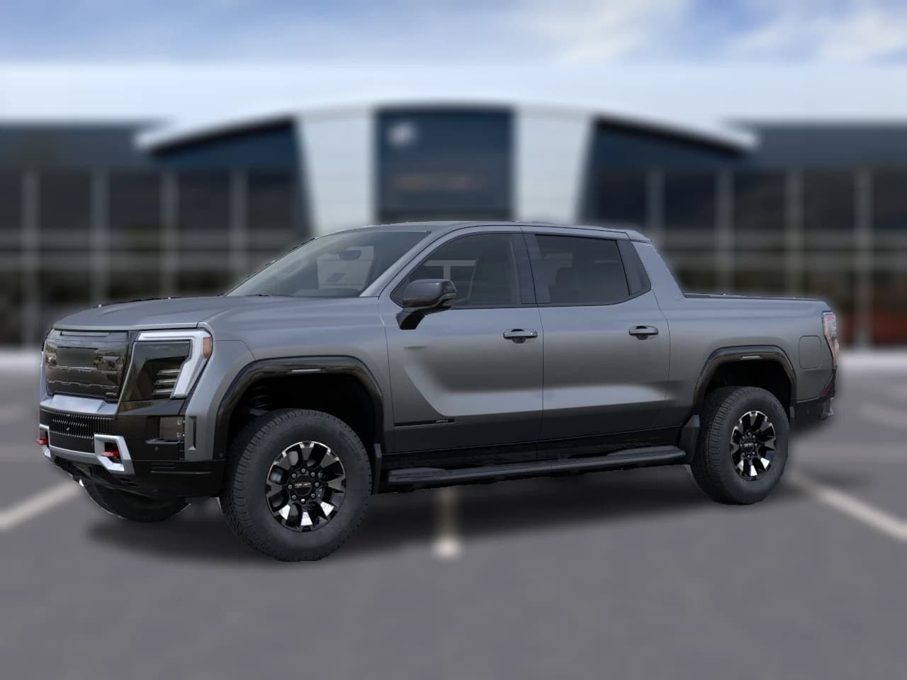 GMC Sierra EV Max Range AT4 e4WD Crew Cab 2026 — side view
