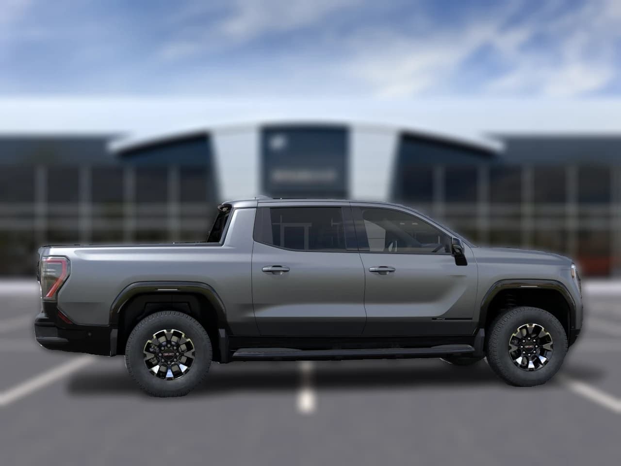 GMC Sierra EV Max Range AT4 e4WD Crew Cab 2026 — side view