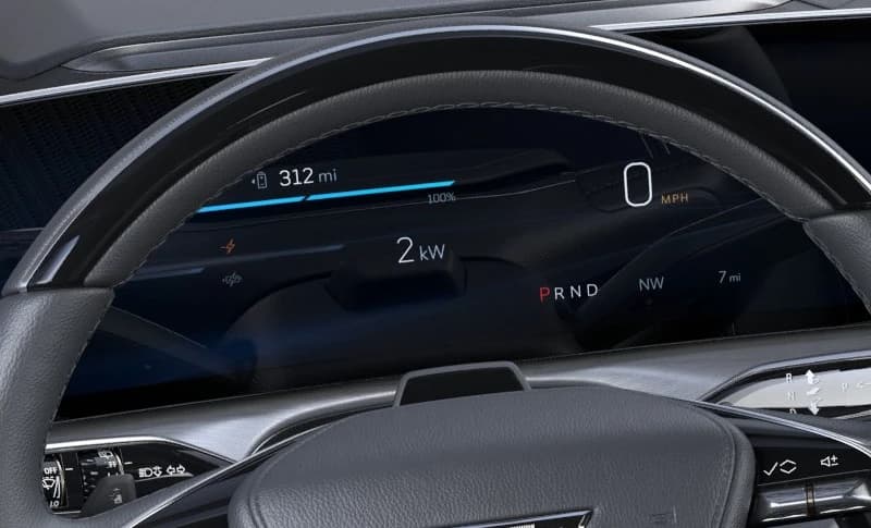Cadillac VISTIQ Platinum AWD 4dr 2027 — side view