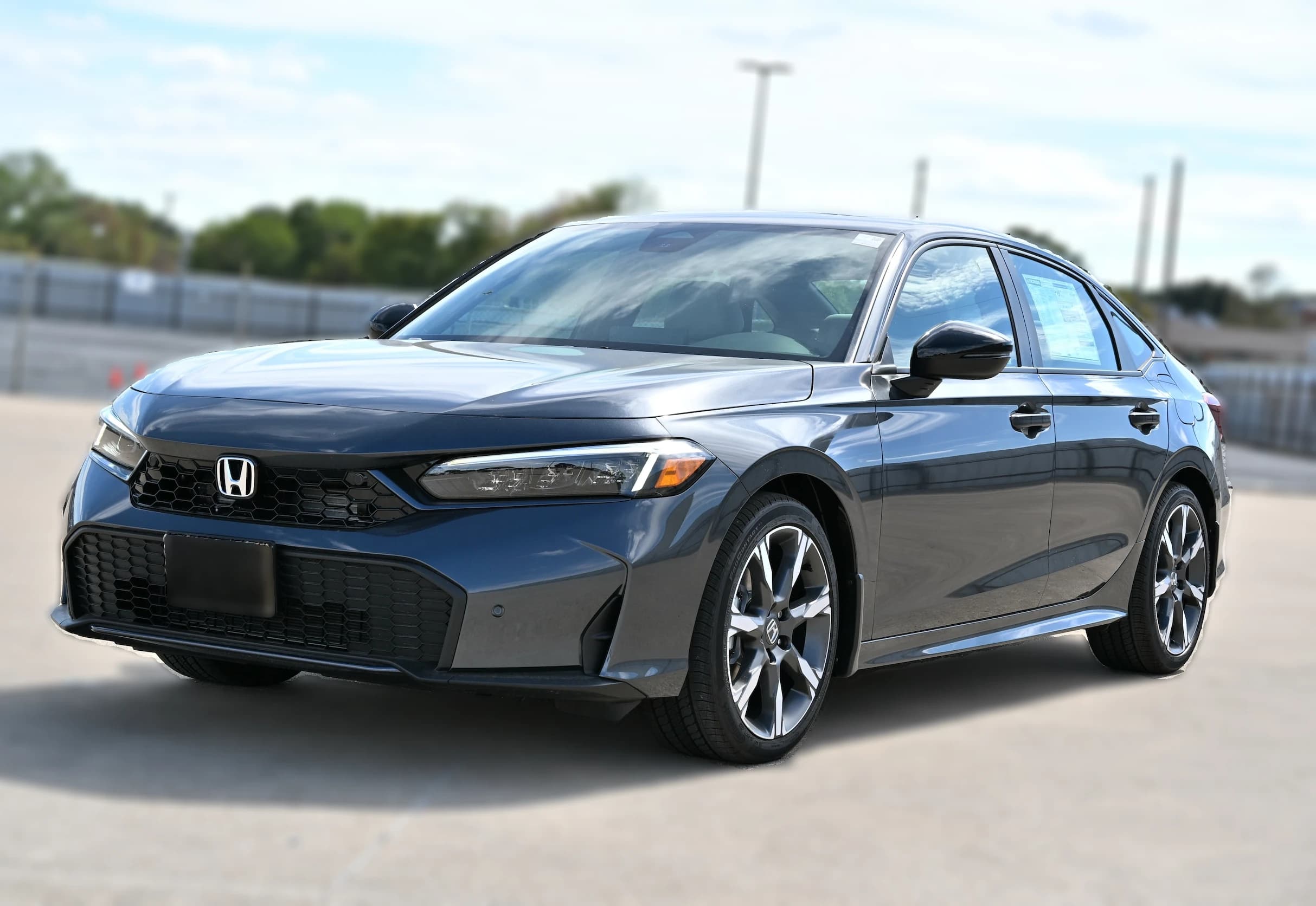 Honda Civic Sedan Hybrid Sport CVT 2026 — side view
