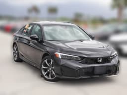 Honda Civic Sedan Hybrid Sport Touring CVT 2026 — side view