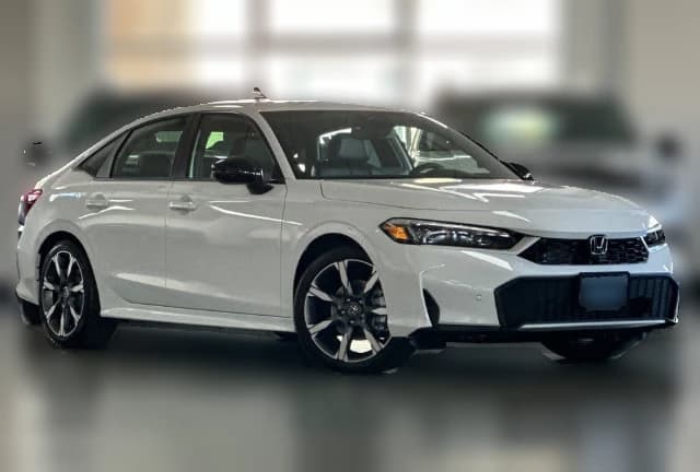 Honda Civic Sedan Hybrid Sport CVT 2026 — side view