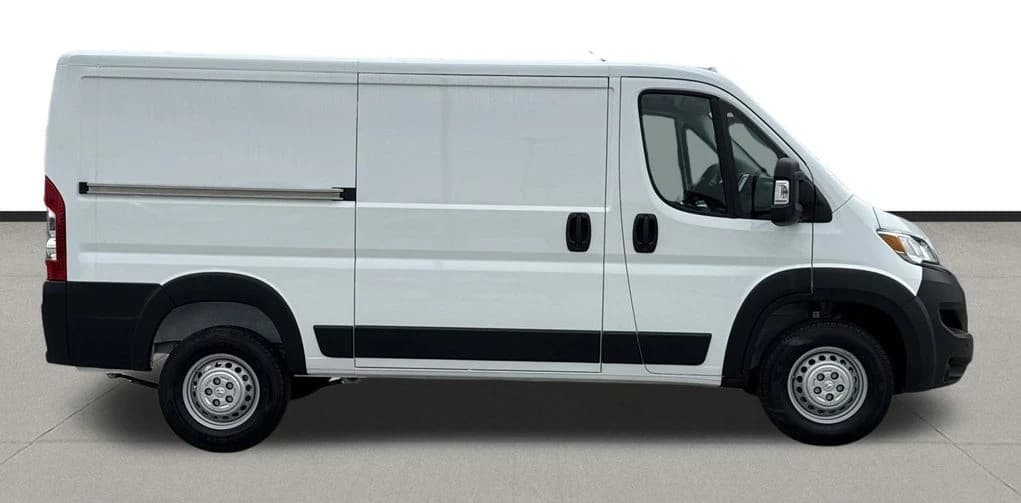 Ram ProMaster Cargo Van Tradesman 1500 Low Roof 136" WB w/Pass Seat 2026 — side view