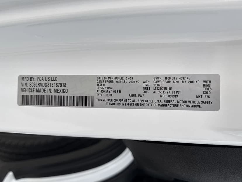 Ram ProMaster Window Van Tradesman 2500 High Roof 159" WB 2026 — side view