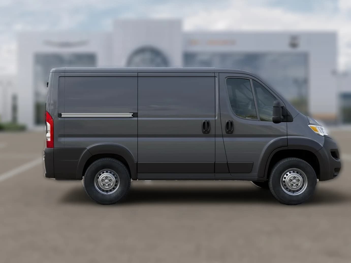 Ram ProMaster Cargo Van Tradesman 1500 Low Roof 118" WB w/Pass Seat 2026 — side view