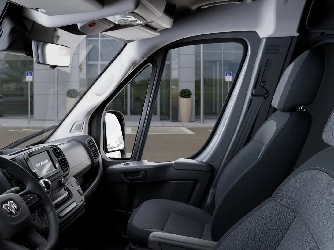 Ram ProMaster Cargo Van Tradesman 1500 Low Roof 118" WB w/Pass Seat 2026 — side view