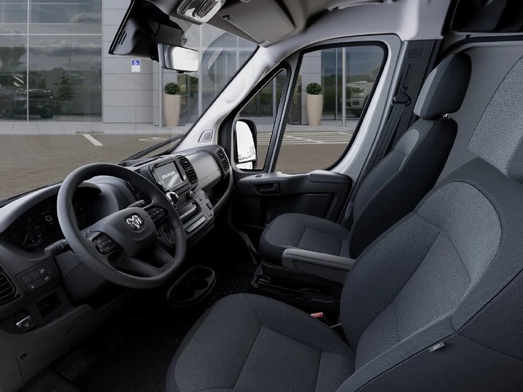 Ram ProMaster Cargo Van Tradesman 1500 Low Roof 118" WB w/Pass Seat 2026 — side view