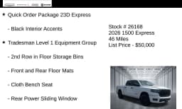 Ram 1500 Express 4x4 Crew Cab 5'7" Box 2026 — side view
