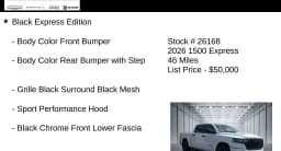 Ram 1500 Express 4x4 Crew Cab 5'7" Box 2026 — side view