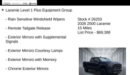 Ram 2500 Laramie 4x4 Crew Cab 6'4" Box 2026 — side view