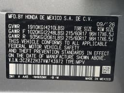 Honda HR-V LX AWD CVT 2027 — side view