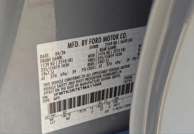 Ford Mustang Mach-E Premium RWD 2026 — side view