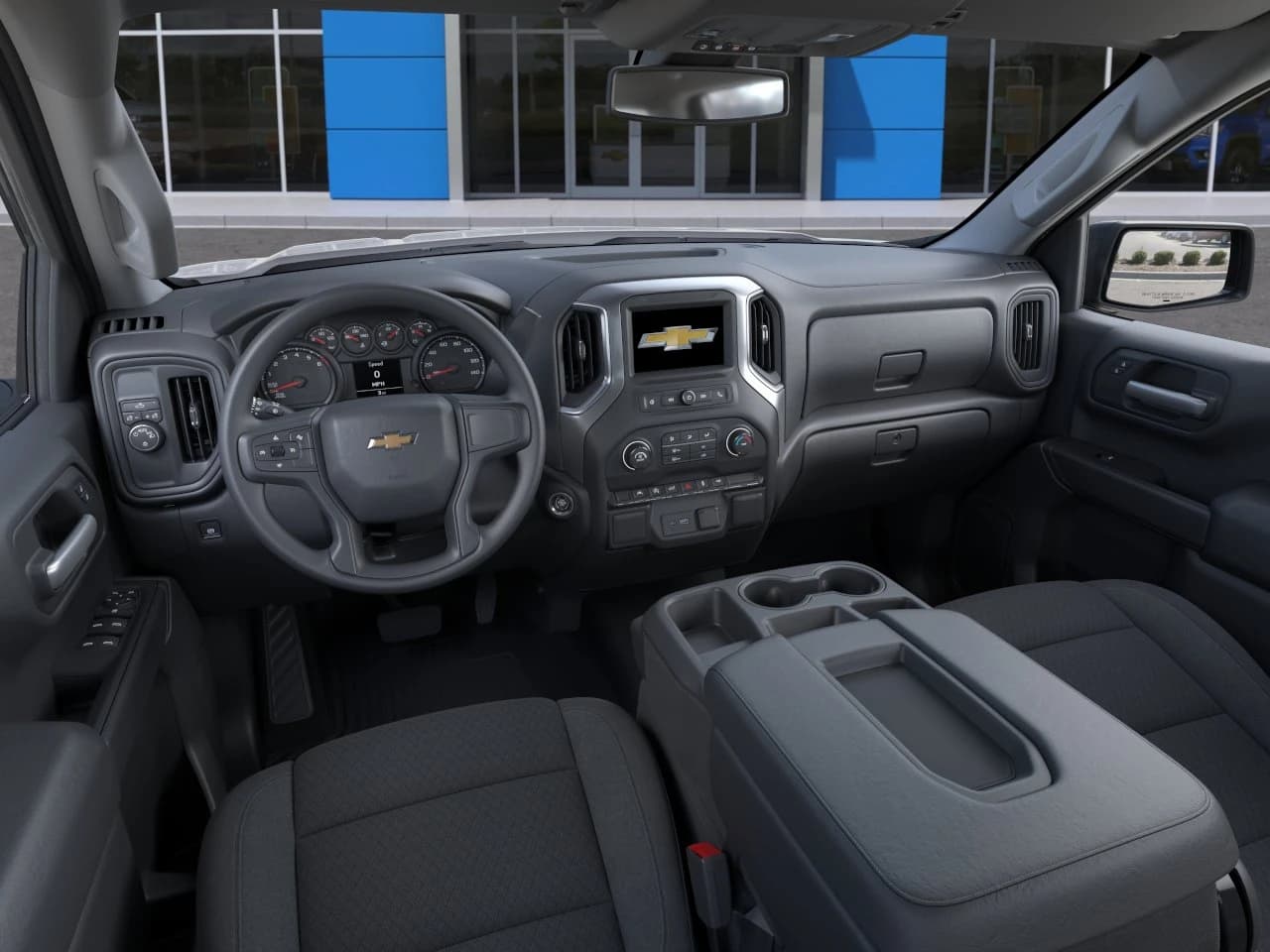 Chevrolet Silverado 1500 Custom 2WD Crew Cab 147" 2026 — side view