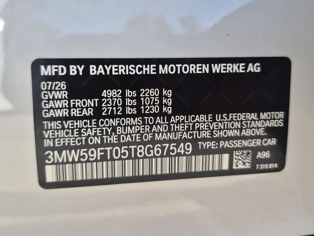 BMW 3 Series M340i NA Sedan 2026 — side view