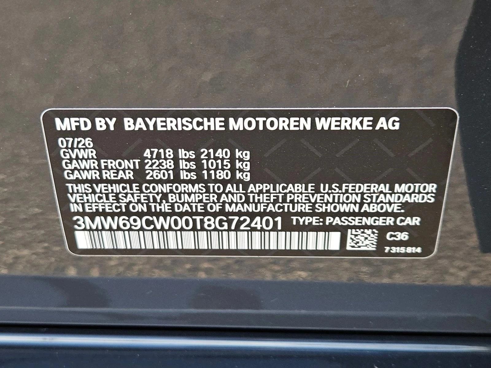 BMW 3 Series 330i NA Sedan 2026 — side view