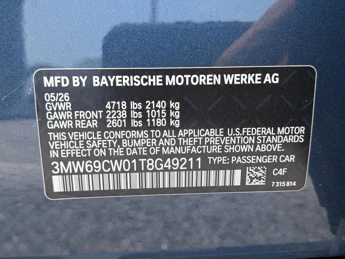 BMW 3 Series 330i NA Sedan 2026 — side view