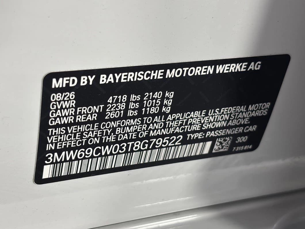 BMW 3 Series 330i NA Sedan 2026 — side view